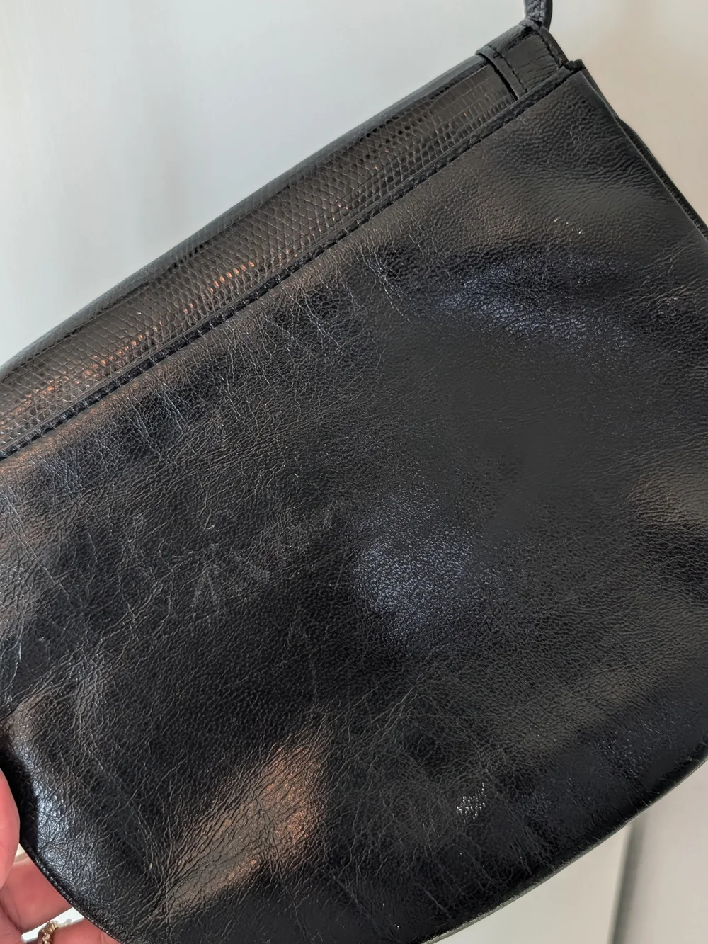 YSL Vintage Lizard Leather Envelope Crossbody - Picture 3 of 5